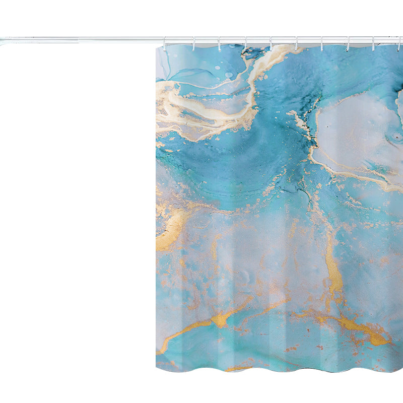 180x200cm Shower Curtain Set with Hooks 3D Marble Fabric Shower Liner Bottom Magnets 180x200cm Shower Curtain Set with Hooks 3D Marble Fabric Shower Liner Bottom Magnets